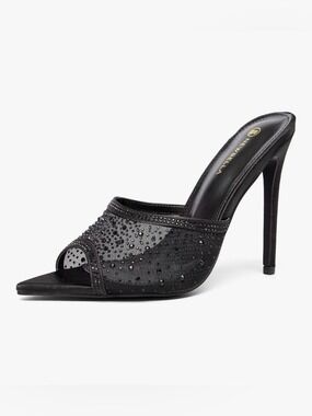 NEW-Newbella Women Rhinestone high heel sandals